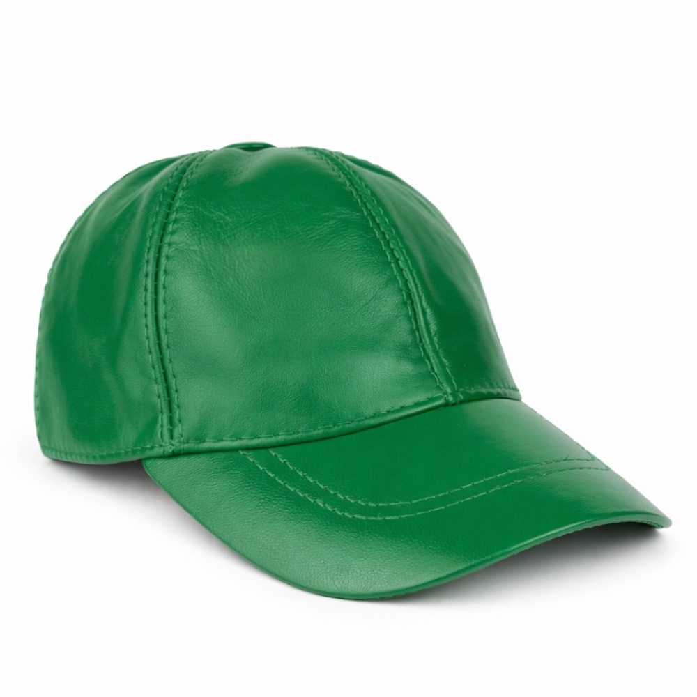 St Patrick’s Day hat - Genuine Sheepskin Leather Baseball Cap |